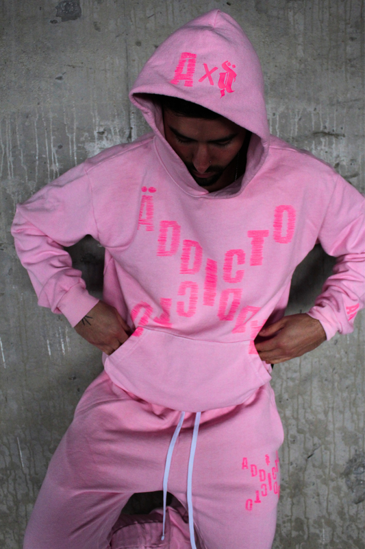 A&A COLLECTION - BERRY PINK TUSI HOODIE