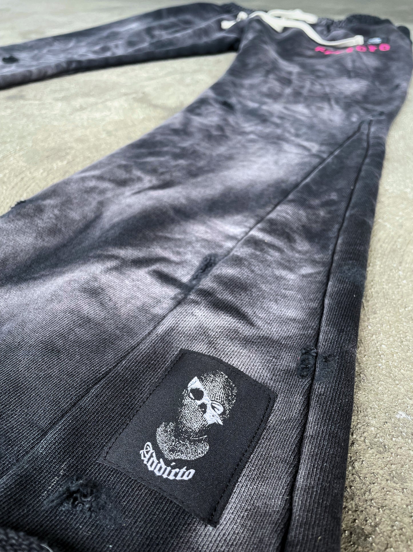 ADDICTO - Distress Vintage Tusi Sweatpants