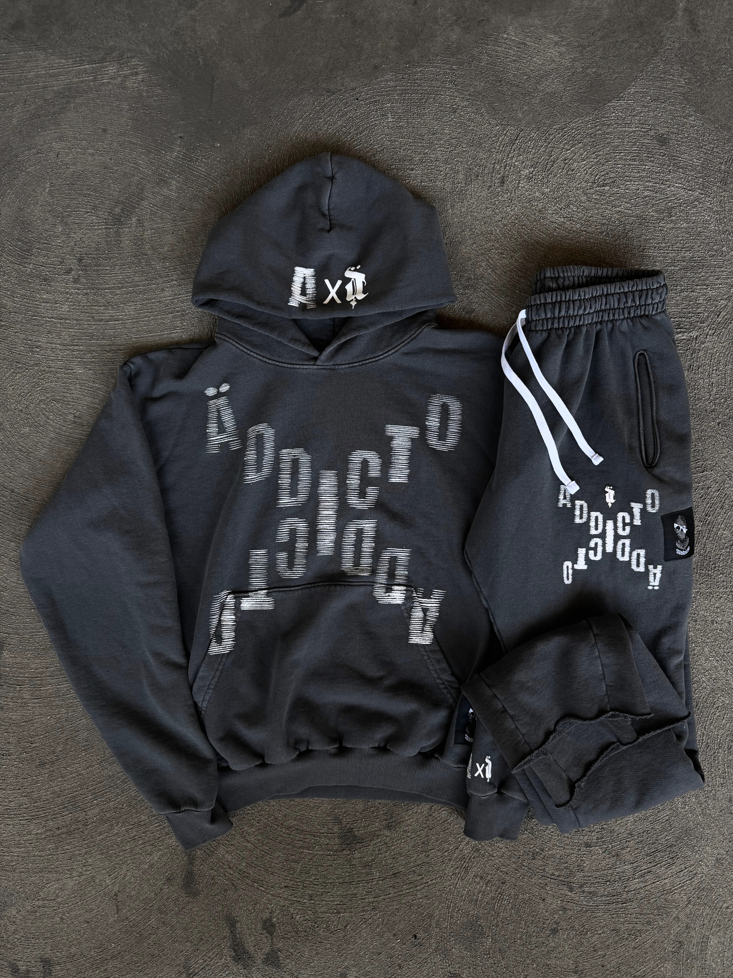 A&A COLLECTION - CONCRETE GREY HOODIE + SWEATPANTS