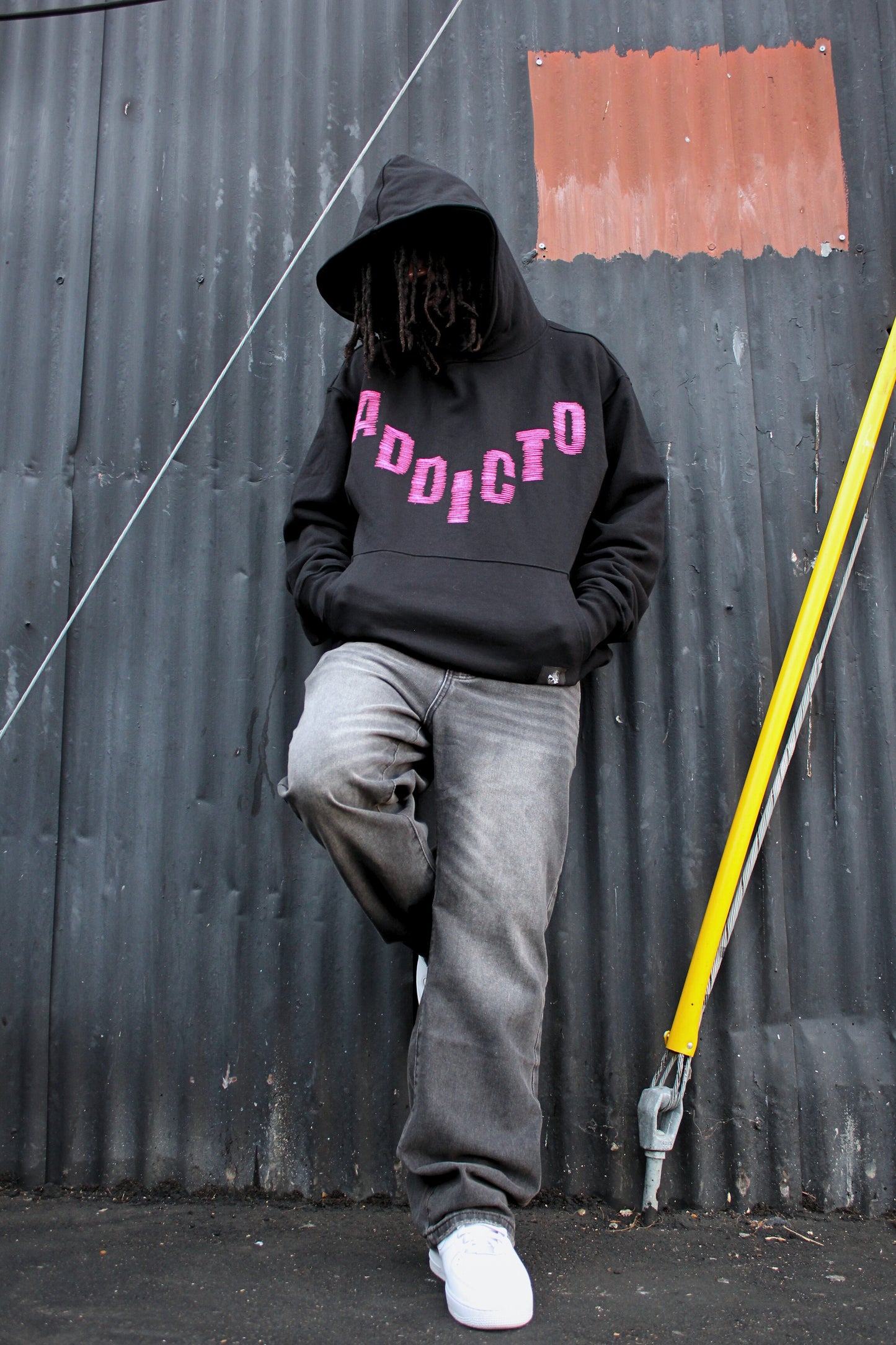 ADDICTO - BLACK TUSI HOODIE