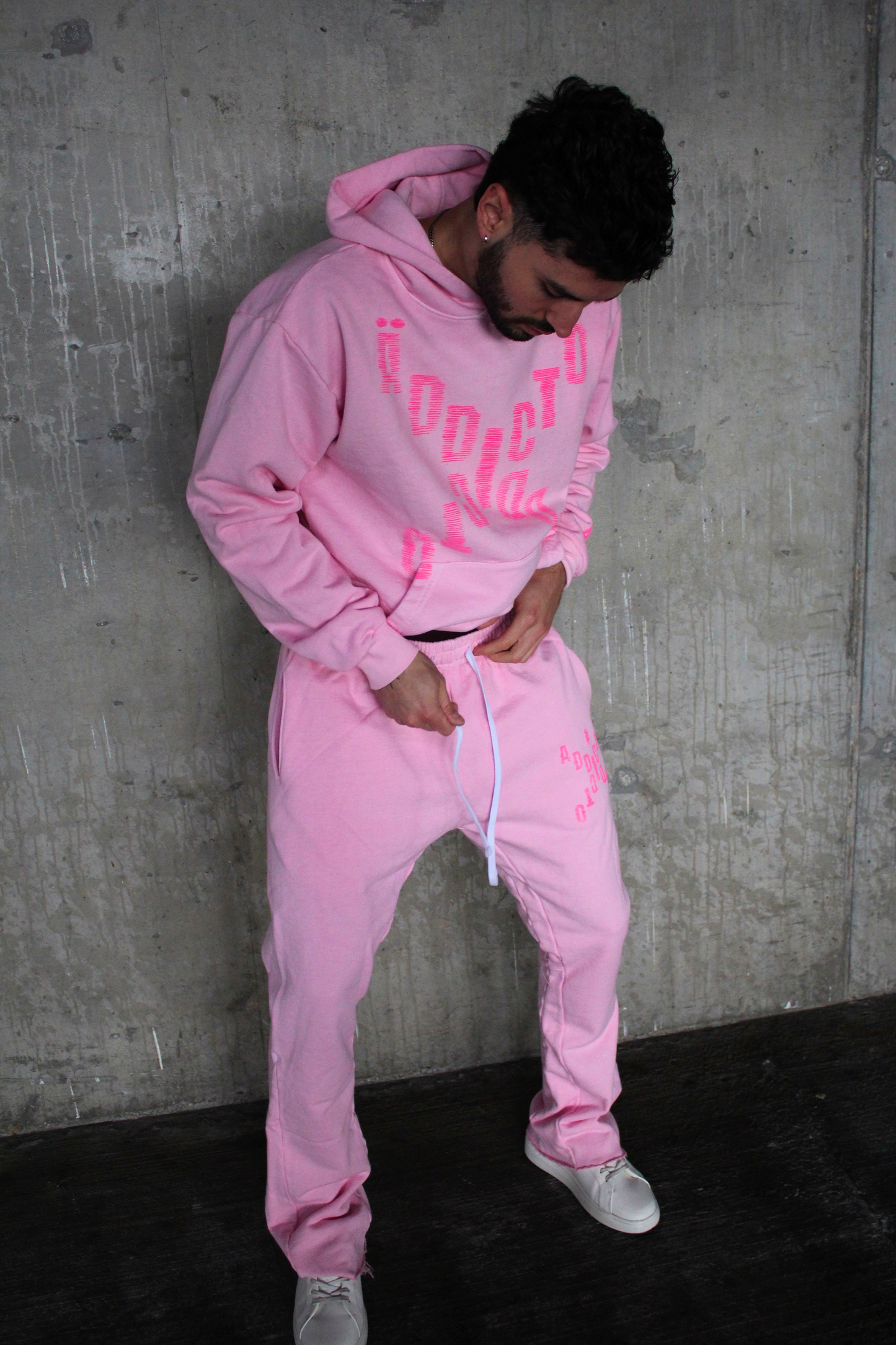 A&A COLLECTION - BERRY PINK TUSI HOODIE + SWEATPANTS