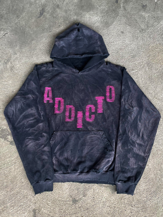 ADDICTO - Distress Vintage Tusi Hoodie