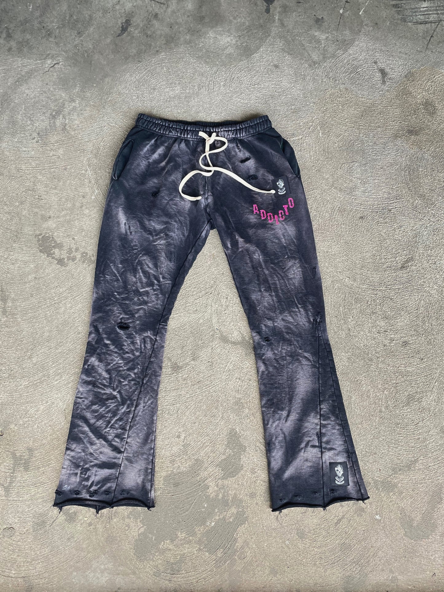 ADDICTO - Distress Vintage Tusi Sweatpants